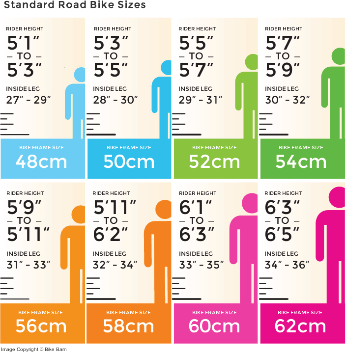 Road bike frame sizing