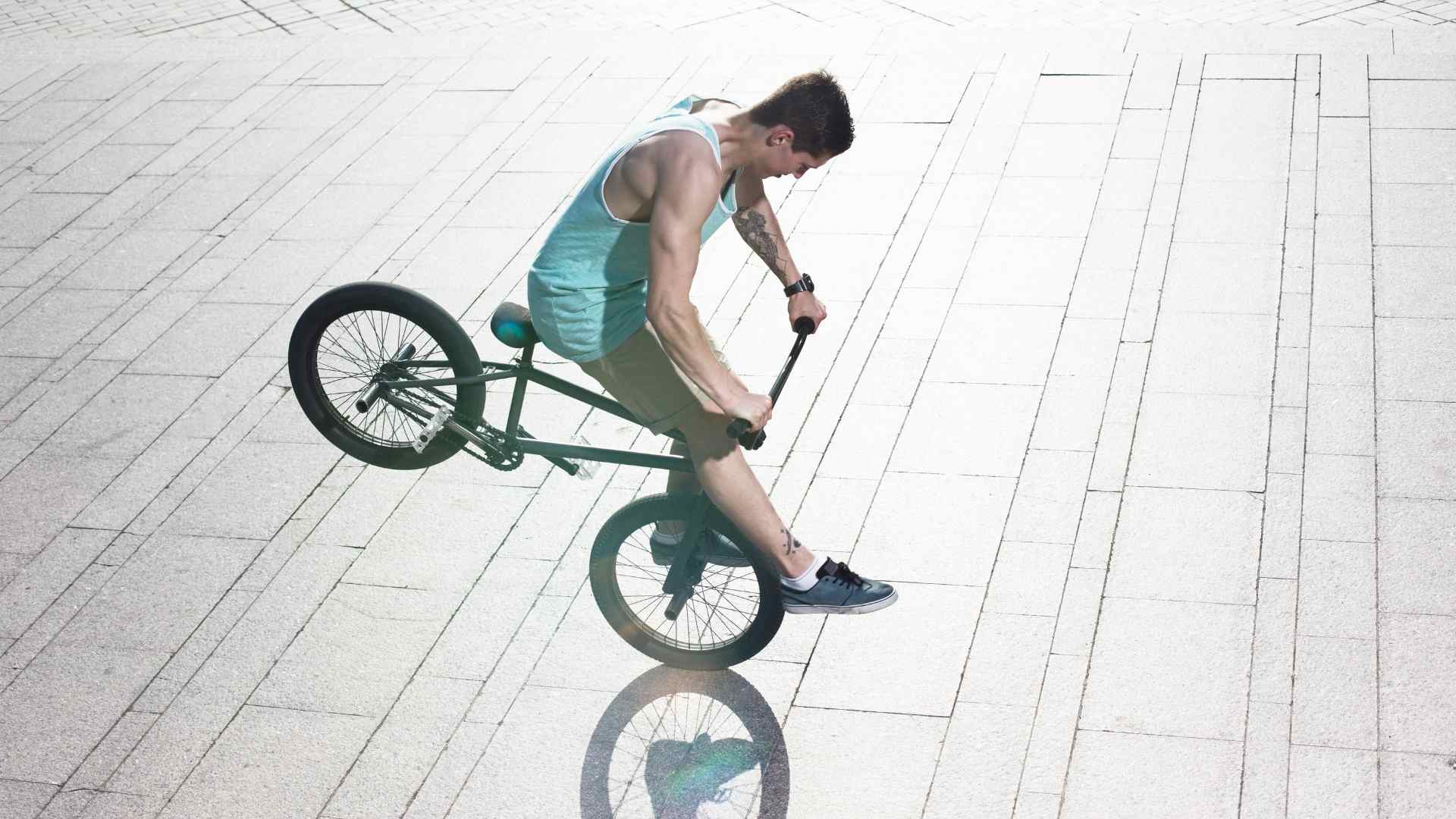 BMX bike stunts