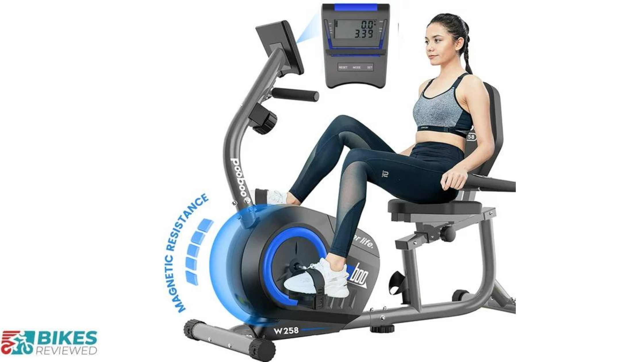 Pooboo Recumbent Exercise Bike