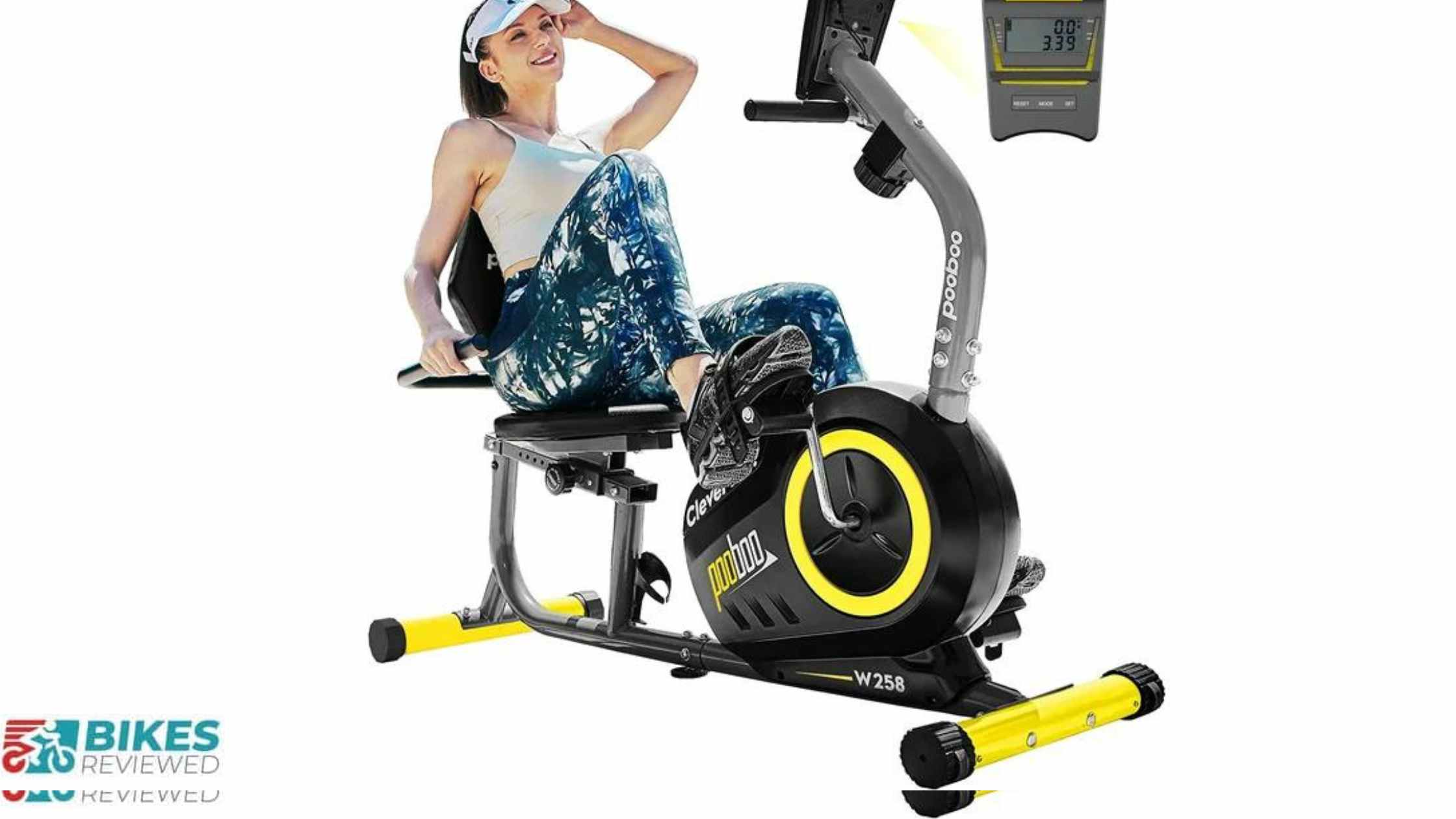 Pooboo recumbent exercise bike