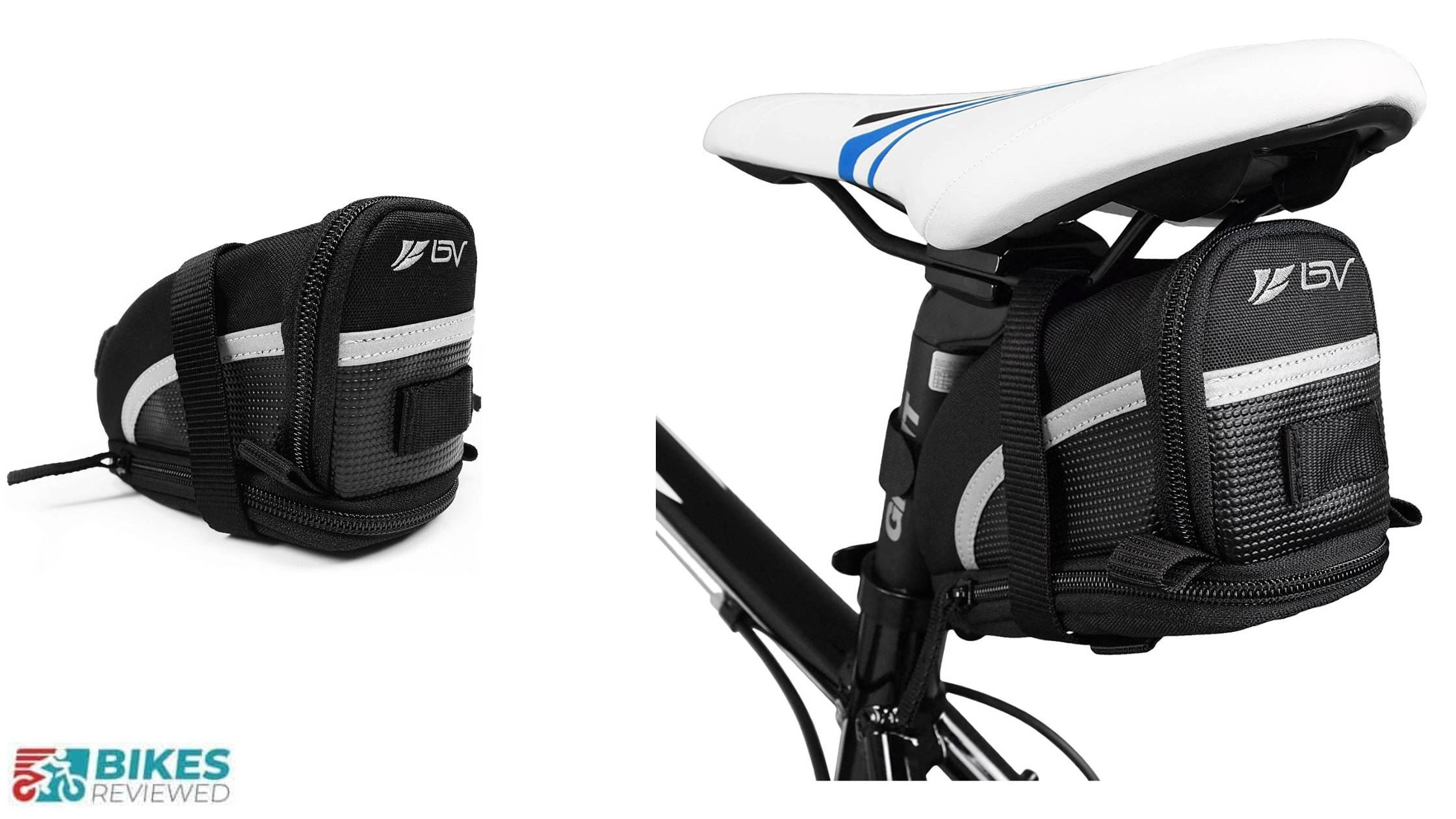 BV Bicycle Strap-On Bike Saddle Bag/Seat Bag/Cycling Bag