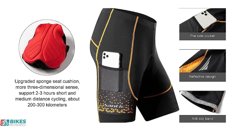 Santic Men's Padded Bike Shorts