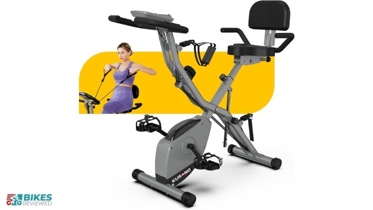 KURONO Foldable Recumbent Stationary Bike